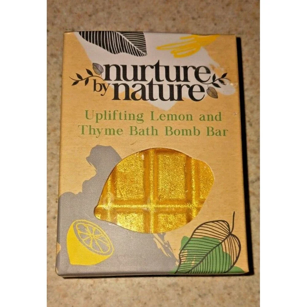 Nurture by Nature Eucalyptus Bath Salts and Lemon/thyme Bath Bomb New